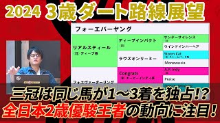 【2024年3歳ダート路線展望】生産・育成の大きなターニングポイント！ 鍵は白い砂！亀谷敬正のGIアプローチ特別編 [upl. by Ahsiekram]