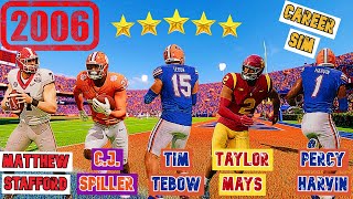 I brought the BEST Recruits in 2006 to 2024 to see how their careers would go on College Football 25 [upl. by Rasia]