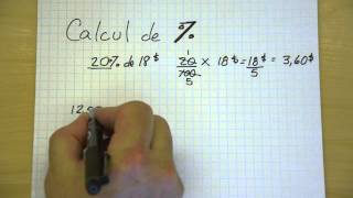 Calcul de pourcentage [upl. by Pani]