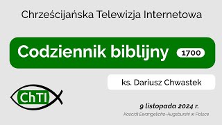 Codziennik biblijny Słowo na dzień 9 listopada 2024 r [upl. by Ladnyc]