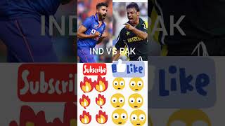 INDIA VS PAK Cricket shorts Siraj vs soaib [upl. by Enrahs]