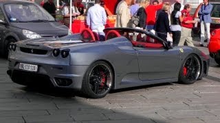 Novitec Rosso Modified Ferrari F430 Spider SOUND [upl. by Jallier112]