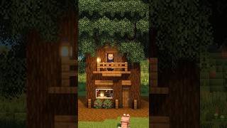 2Player Spruce Treehouse🏡 minecraft [upl. by Bridgette885]