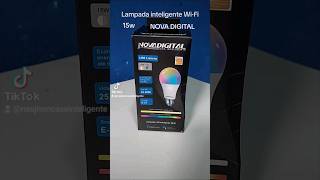 Lâmpada Inteligente RGB WiFi 15W da Nova Digital by AllCordless [upl. by Attenat12]