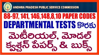 DEPARTMENTAL TEST MATERIAL PREVIOUS QUESTION PAPERS  8897 141 146148 810 PDF DEPARTMENTAL TEST [upl. by Belloir]