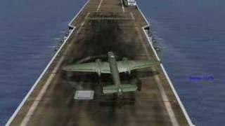 IL21946 B25 Bomber Airrcraft Carrier Takeoff [upl. by Assinna]