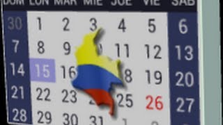 Calendario Festivos Colombia [upl. by Parke]