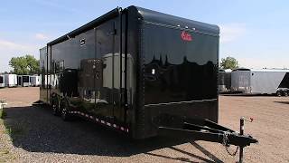 Its a 28 foot  not a 24 Smooth skin black  blackout trailer for sale [upl. by Caleb]