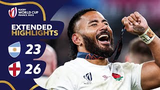 England victorious in bronze final  Argentina v England  Rugby World Cup 2023 Extended Highlights [upl. by Leasi240]