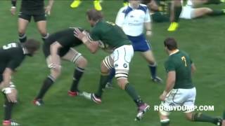 Brodie Retallick tip tackle on Andries Bekker [upl. by Dryfoos]