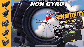 Non Gyro No Recoil sensitivity ✅❌  Best NON GYRO SENSITIVITY SETTINGS BGMI  PUBG 🔥 copy amp used ✅ [upl. by Aland326]