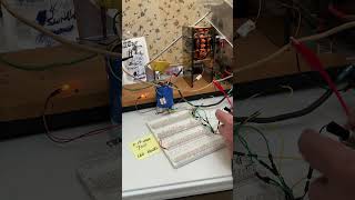 Serpentine coil put under a load really pulls the motor down using 700 LED bulbs OnOff switch ￼￼ [upl. by Cyna]