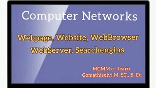 Webpage Website WebBrowser WebServer Searchengins in tamil [upl. by Lymann]