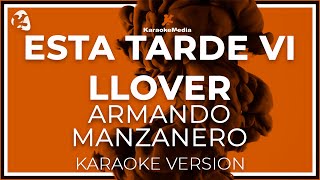 Esta tarde vi llover Karaoke Armando Manzanero  Instrumental y letra [upl. by Naloj86]