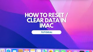 How to reset tour iMac before you sell it imac imacreset resetimac cleardata clearstorage [upl. by Arriec]