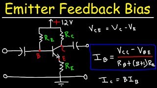 Emitter Feedback Bias Circuit [upl. by Katherina]