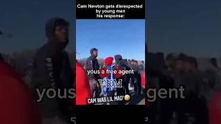 Cam Newton gets disrespected by young man 😳 His response [upl. by Noraf]