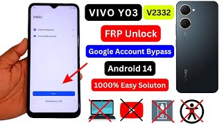 Vivo Y03 V2332 Frp Bypass Android 14  Without Pc Google Account Remove  Vivo Y03 FRP Unlock 2024 [upl. by Ddet288]