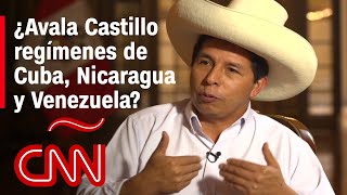 Pedro Castillo evita condenar a los regímenes de Venezuela Nicaragua y Cuba [upl. by Seigler]