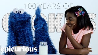 Kids Try 100 Years of Cookies with Cookie Monster [upl. by Ileek]