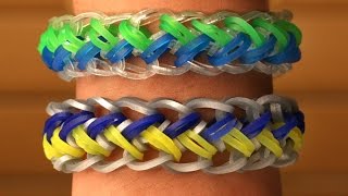 Rainbow Loom English  MERMAID  Loom Bands easy how to DIY [upl. by Akerehs]