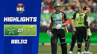 Melbourne Stars v Sydney Thunder  BBL13 [upl. by Thapa92]