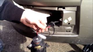 How to change install LED bulb in fog light Citroen C4 Picasso 2007 Как снять противотуманную фару [upl. by Lesde]