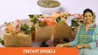 INSTANT DHOKLA  Mrs Vahchef [upl. by Aihsot508]