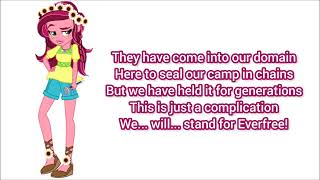 We Will Stand For Everfree Lyrics My Little Pony Equestria Girls [upl. by Ellenaj]