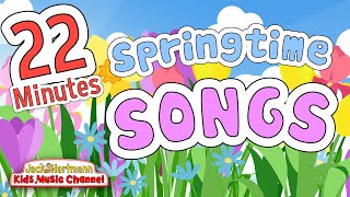 Springtime Songs  22 Minutes of Springtime Music for Kids  Jack Hartmann [upl. by Lemart]