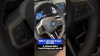 BMW X1 sDrive20i M Sport 2024 Performance e Segurança Blindada [upl. by Hadihsar467]