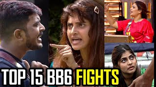 Top 15 Fights in Bigg Boss 6 House  தரமான சண்டைகள்  Tamil  Rakesh amp Jeni [upl. by Estis]