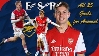 SMITH ROWE All 25 Goals for Arsenal 20182022 [upl. by Winer]