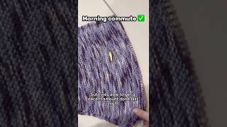 I’m back How much did I knit on my commute this week knitter [upl. by Brandyn]