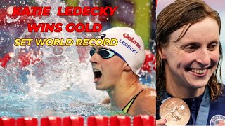 Katie Ledecky wins gold in 1500m freestyle with new Olympic record at Paris 2024 [upl. by Noseaj314]