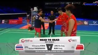 Kittinupong KedrenDechapol Puavaranukroh THA vs Liang Wei KengWang Chang CHN  QF Denmark Open [upl. by Tedie]