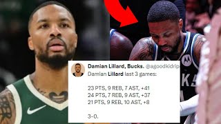 NBA REACT TO DAMIAN LILLARD VS CHARLOTTE HORNETS  DAMIAN LILLARD REACTIONS [upl. by Ynnol]