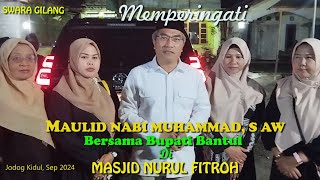 Swara gilang Peringatan Maulid Nabi Muhammad SAW bersama Bupati Bantul Di Masjid Nurul Fitroh [upl. by Northrop]