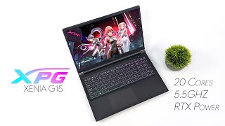 XPG Xenia 15G Gaming Notebook First look It Has The POWER You Need Hands On [upl. by Urbano226]