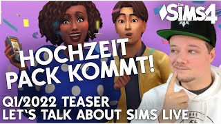 Hochzeit Gameplay Pack Das und mehr kommt bald für Die Sims 4 💚 Lets Talk About Sims LIVE [upl. by Cordalia]