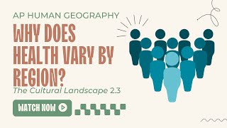 APHUG 8 Why Does Health Vary By Region 23 [upl. by Afira222]