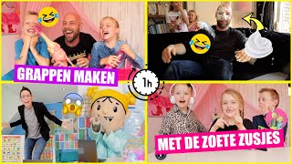 LOL met DE ZOETE ZUSJES Grappen Uithalen Bij Onze Ouders 1 Uur Video ♥DeZoeteZusjes♥ [upl. by Lamok]