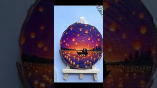 Easy painting on woodpaintingonwoodacrylicpaintingeasypaintingshortvideos [upl. by Rothenberg]