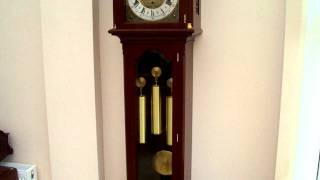 URGOS TRIPLE CHIME LONGCASE GRANDFATHER CLOCK  WESTMINSTER [upl. by Bertine772]