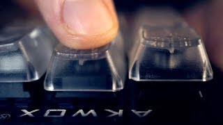 ASMR Cherry MX switch tester 9 different click clacks [upl. by Annmaria]