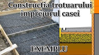 Constructia trotuarului monolit imprejurul casei  exemplu [upl. by Legge917]