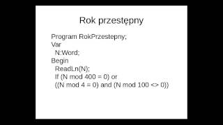 Rok przestępny  omówienie zadania [upl. by Eirrehc]