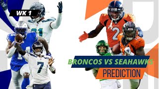 Week 1 Broncos at Seahawks NEW COACH NEW TEAM [upl. by Isac]