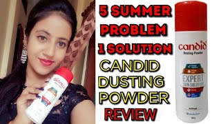 CANDID DUSTING POWDER REVIEWfor all skin types powder for Rashesitchingskinrednessprickly heat [upl. by Eileme]