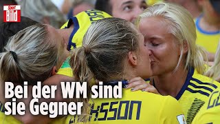 Sie sind das Liebespaar der Frauen WM Magdalena Eriksson und Pernille Harder [upl. by Meggi]